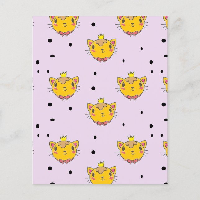 Princess kitty kat op paars (Voorkant)