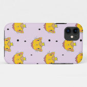 Princess kitty kat op paars Case-Mate iPhone case (Achterkant (horizontaal))