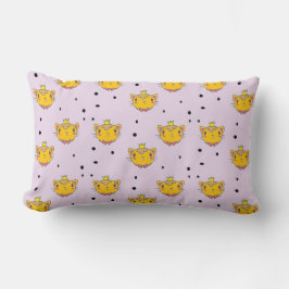 Princess kitty kat op paars kussen