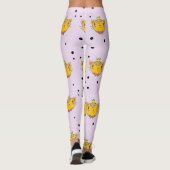 Princess kitty kat op paars leggings (Achterkant)