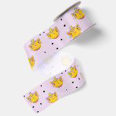 Princess kitty kat op paars satijnen lint (Achterkant)
