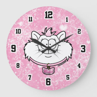 Princess Kitty Pink Sparkle Screwball Graphics Grote Klok