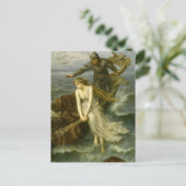 Princess & Knight At Sea Medieval Fantasy Art Briefkaart (Staand voorkant)