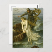Princess & Knight At Sea Medieval Fantasy Art Briefkaart (Voorkant / Achterkant)