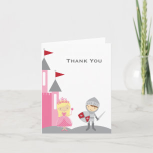 Princess & Knight Note Cards Bedankkaart