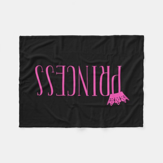 "PRINCESS"-koppelingen Fleece Deken (Voorkant (Horizontaal))