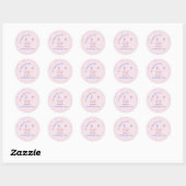 Princess Kroon 3e Verjaardag Koninklijke Drie-eenh Ronde Sticker (Vel)