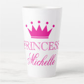 Princess Kroon Custom Latte Mok (Voorkant)