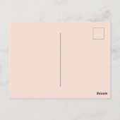 Princess kroonroze verjaardagsfeestje briefkaart (Achterkant)