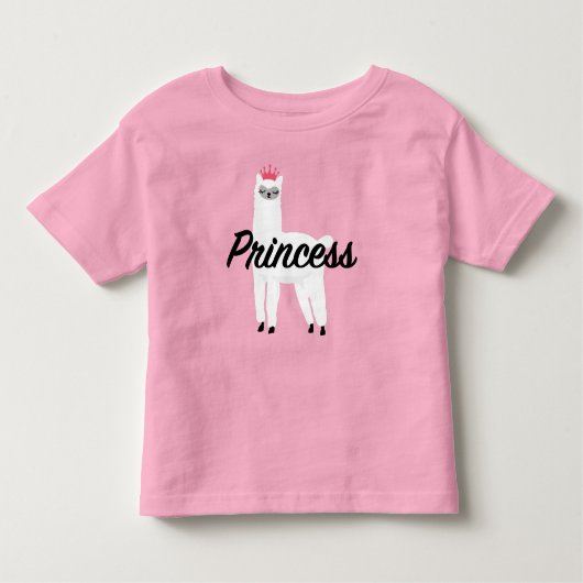 Princess Lama Design - Baby Fine Jersey T-Shirt (Voorkant)