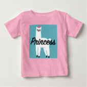 Princess Lama Design - Baby Fine Jersey T-Shirt (Voorkant)
