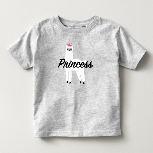 Princess Lama Design - Baby Fine Jersey T-Shirt (Voorkant)