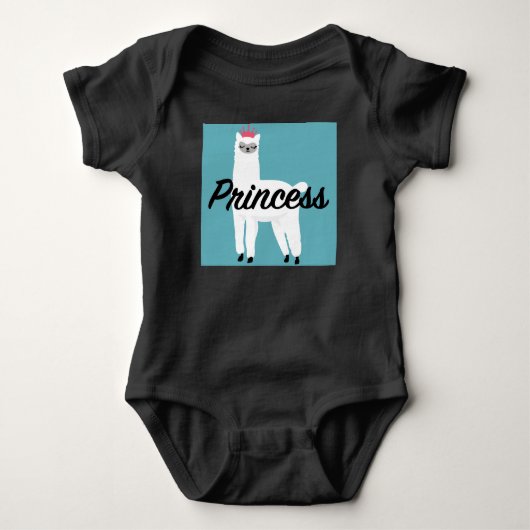 Princess Lama Design - Baby Jersey Rompertje Romper (Voorkant)