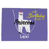 Princess Lama Design - Gift Bag - Large Groot Cadeauzakje (Achterkant)