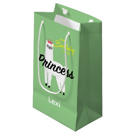 Princess Lama Design - Gift Bag - Small Klein Cadeauzakje (Voorkant Gekanteld)