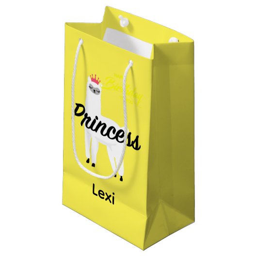 Princess Lama Design - Gift Bag - Small Klein Cadeauzakje (Voorkant Gekanteld)
