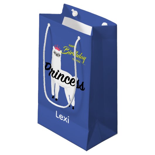 Princess Lama Design - Gift Bag - Small Klein Cadeauzakje (Voorkant Gekanteld)