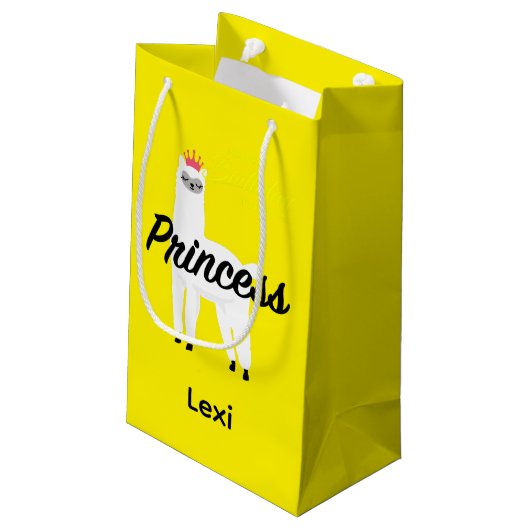 Princess Lama Design - Gift Bag - Small Klein Cadeauzakje (Achterkant Gekanteld)