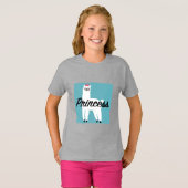 Princess Lama Design - Girls' Basic T-Shirt (Voorkant volledig)