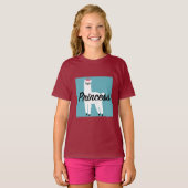 Princess Lama Design - Girls' Basic T-Shirt (Voorkant volledig)