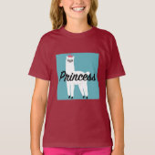 Princess Lama Design - Girls' Basic T-Shirt (Voorkant)