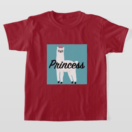 Princess Lama Design - Girls' Basic T-Shirt (Laagn)