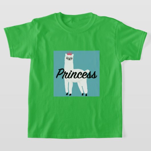 Princess Lama Design - Girls' Basic T-Shirt (Laagn)