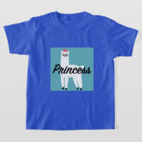 Princess Lama Design - Girls' Basic T-Shirt