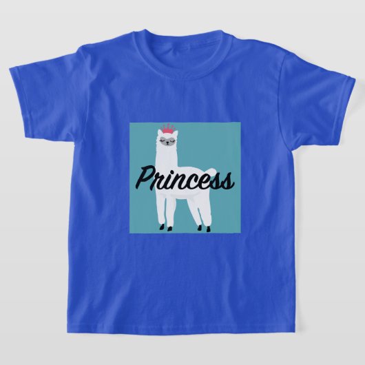 Princess Lama Design - Girls' Basic T-Shirt (Laagn)