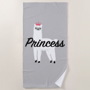 Princess Lama Design - Girls' Fine Jersey T-Shirt Strandlaken