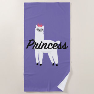Princess Lama Design - Girls' Fine Jersey T-Shirt Strandlaken
