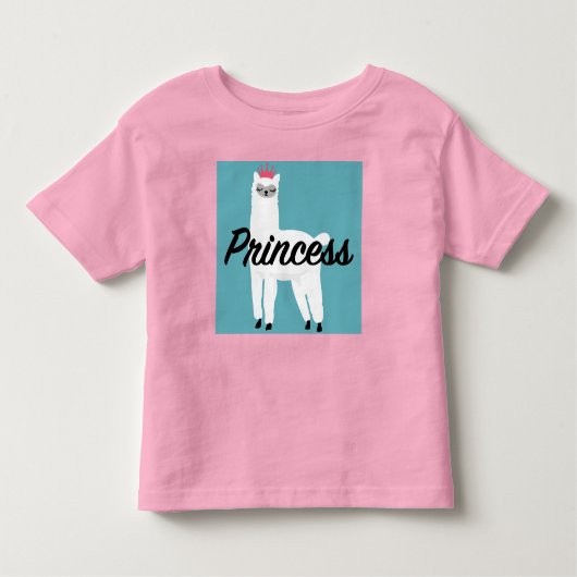Princess Lama Design - Peuter fijne jersey T-shirt (Voorkant)