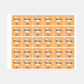 Princess Lama Design - Small Square Clothing Label (Vel)