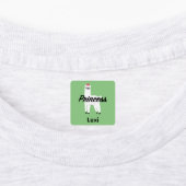 Princess Lama Design - Small Square Clothing Label (Aangebracht)