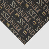 PRINCESS Lettering - Elegant Rich Royal Tissuepapier (Detail)