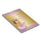 Princess Lila Lavender Gold Gift Guest Notitieboek (Rechterzijde)