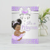 Princess Lila & Silver Diamond Afro-Amerikaans Kaart (Staand voorkant)