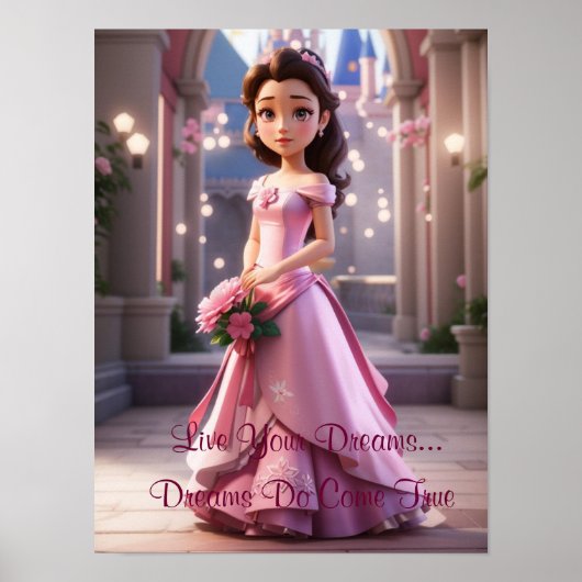 Princess Live Your Dreams Poster (Voorkant)