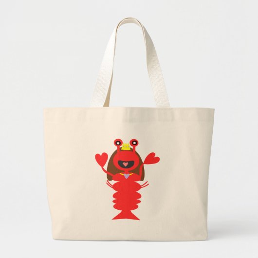 Princess Lobster Grote Tote Bag (Voorkant)