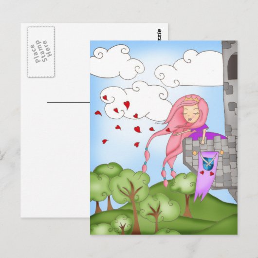 Princess Love-Briefkaarten Briefkaart (Voorkant / Achterkant)