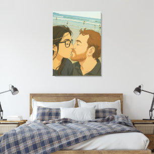 Princess love canvas afdruk