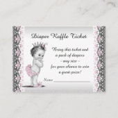  Princess Luier Raffle Ticket Informatiekaartje (Voorkant)
