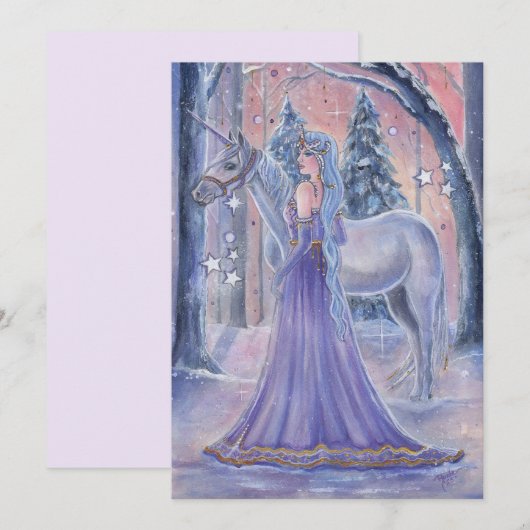 Princess Lumi with Unicorn art By Renee Lavoie (Voorkant / Achterkant)