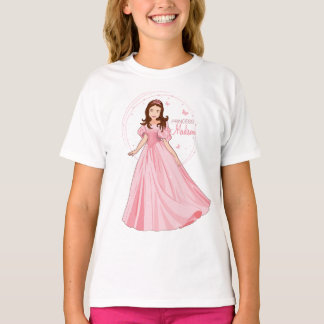 Princess Madison in Roze jurk Meisjes T-shirt