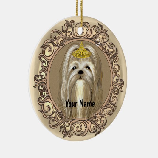 Princess Maltese Dog ornament (Rechts)