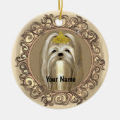 Princess Maltese Dog ornament (Voorkant)