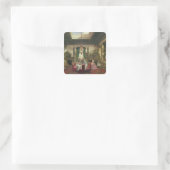 Princess Mathilde's Salle-a-Manger Vierkante Sticker (Tas)