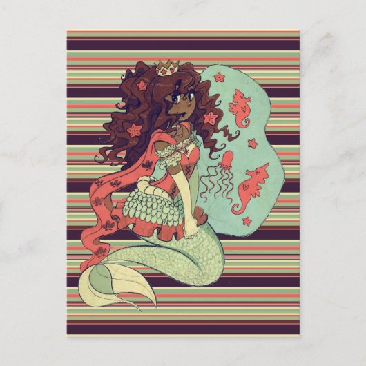Princess Mermaid Briefkaart (Voorkant)