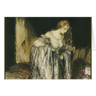 Princess met Dress van Arthur Rackham