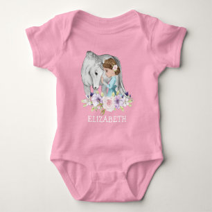 Princess met Horse New Baby Bodysuit